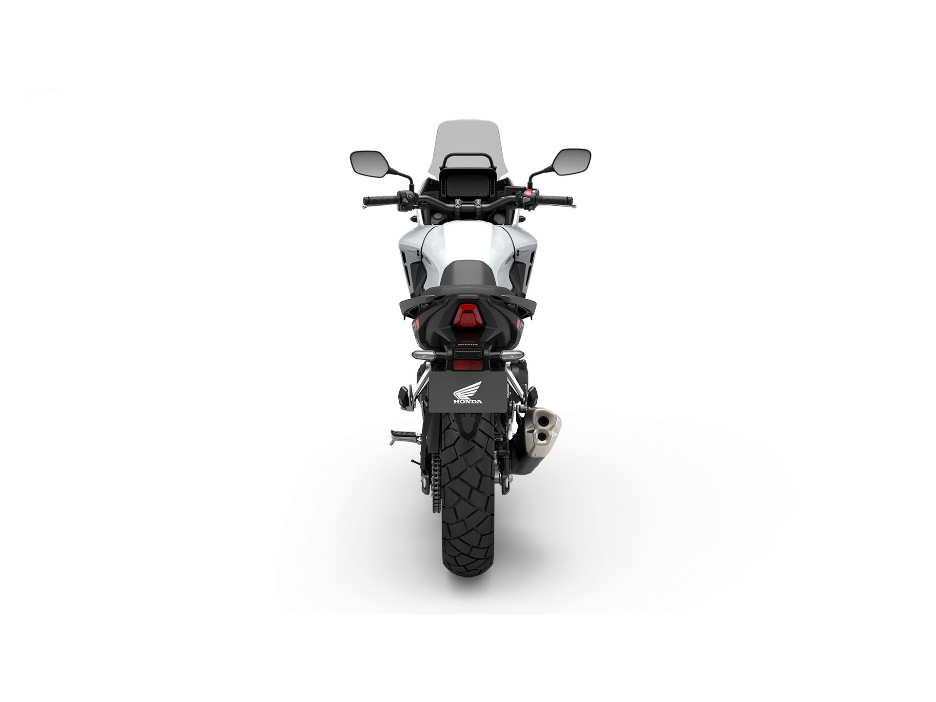 24YM NX500 Studio PEARL HORIZON WHITE Rear With Tail Lamp Off