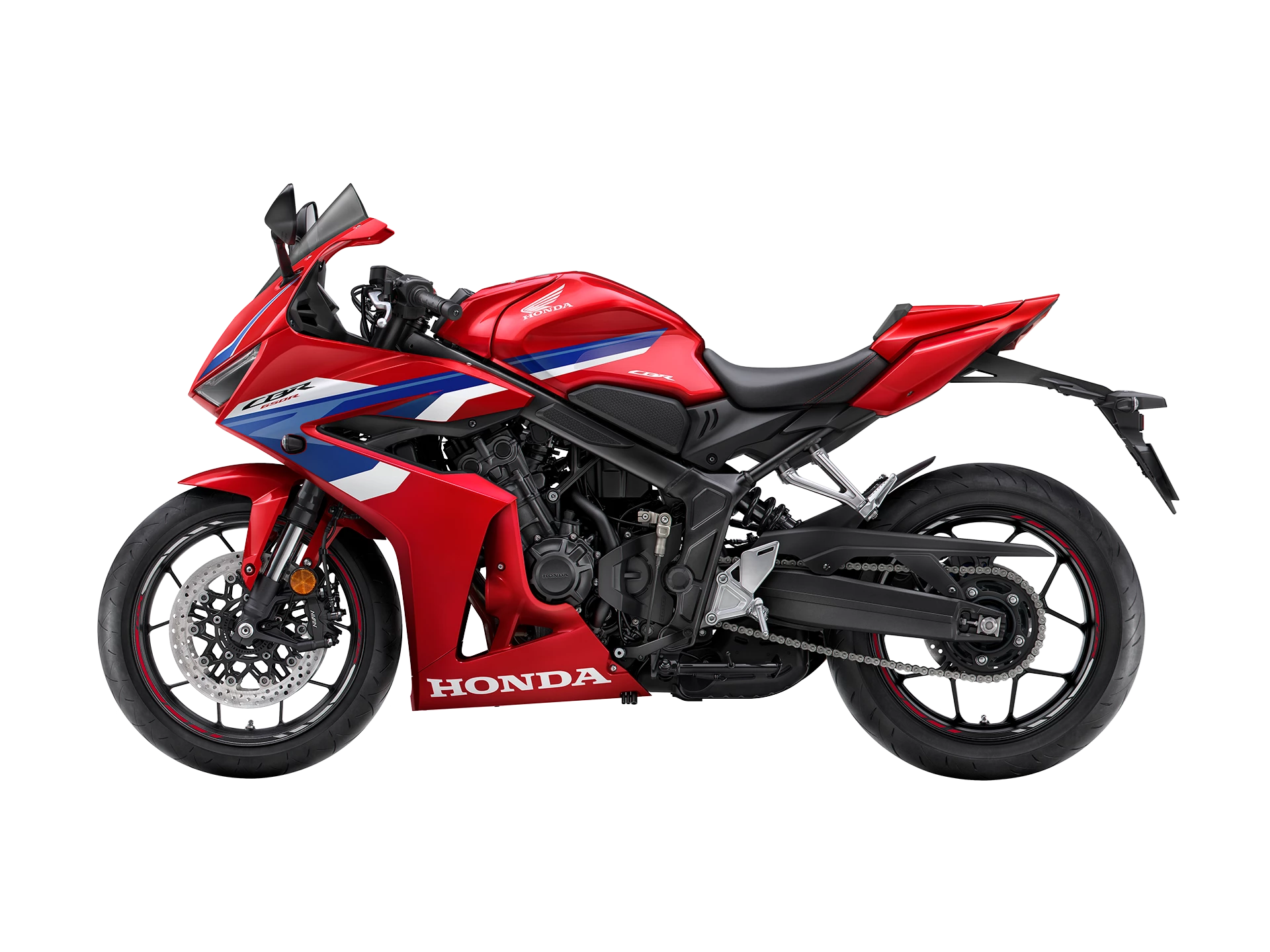 24YM CBR650R Studio GRAND PRIX RED MT Racing Red Demo LHS