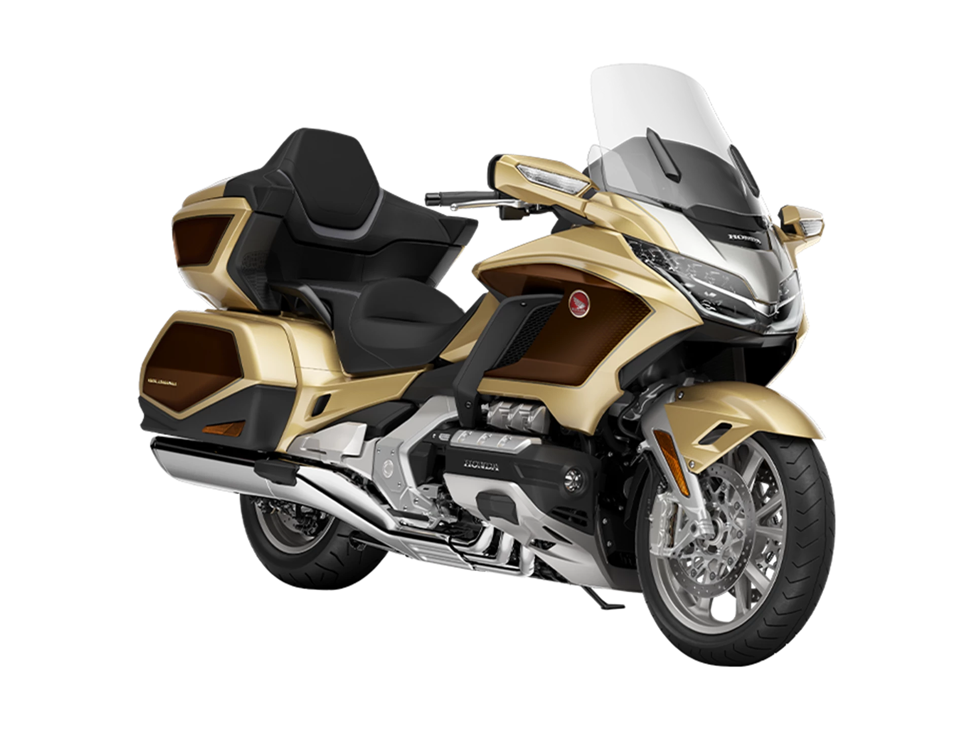 25YM GL1800 Gold Wing Tour 50Th Anniversary DCT Airbag YR387N Eternal Gold Rh Frq With Sidestand