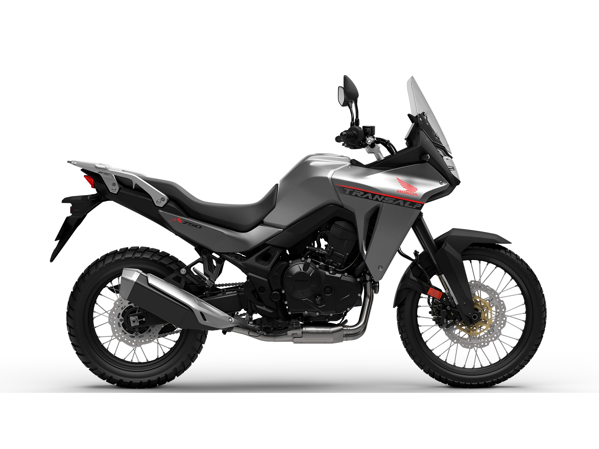 23YM XL750 TRANSALP MAT IRIDIUM GREY METALLICNH C64M RHS