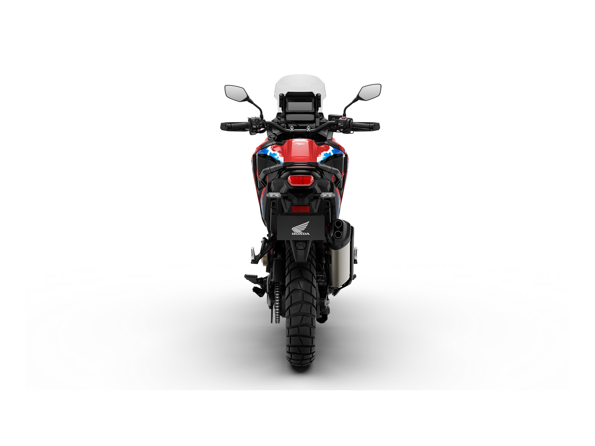 24YM Africa Twin L3 DCT Studio Grandprixred R 380 Rear