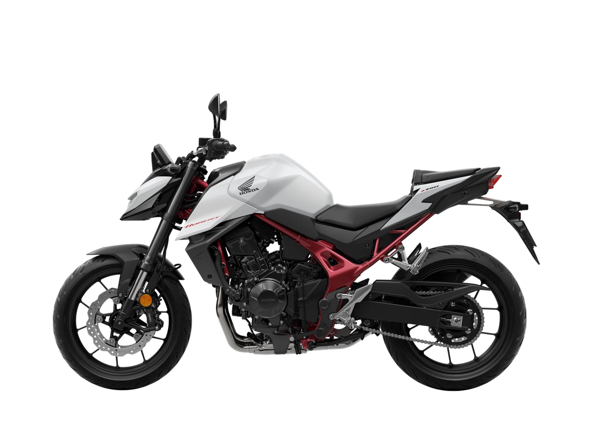 25YM CB750 Hornet Studio MAT Pearl Glare White LHS