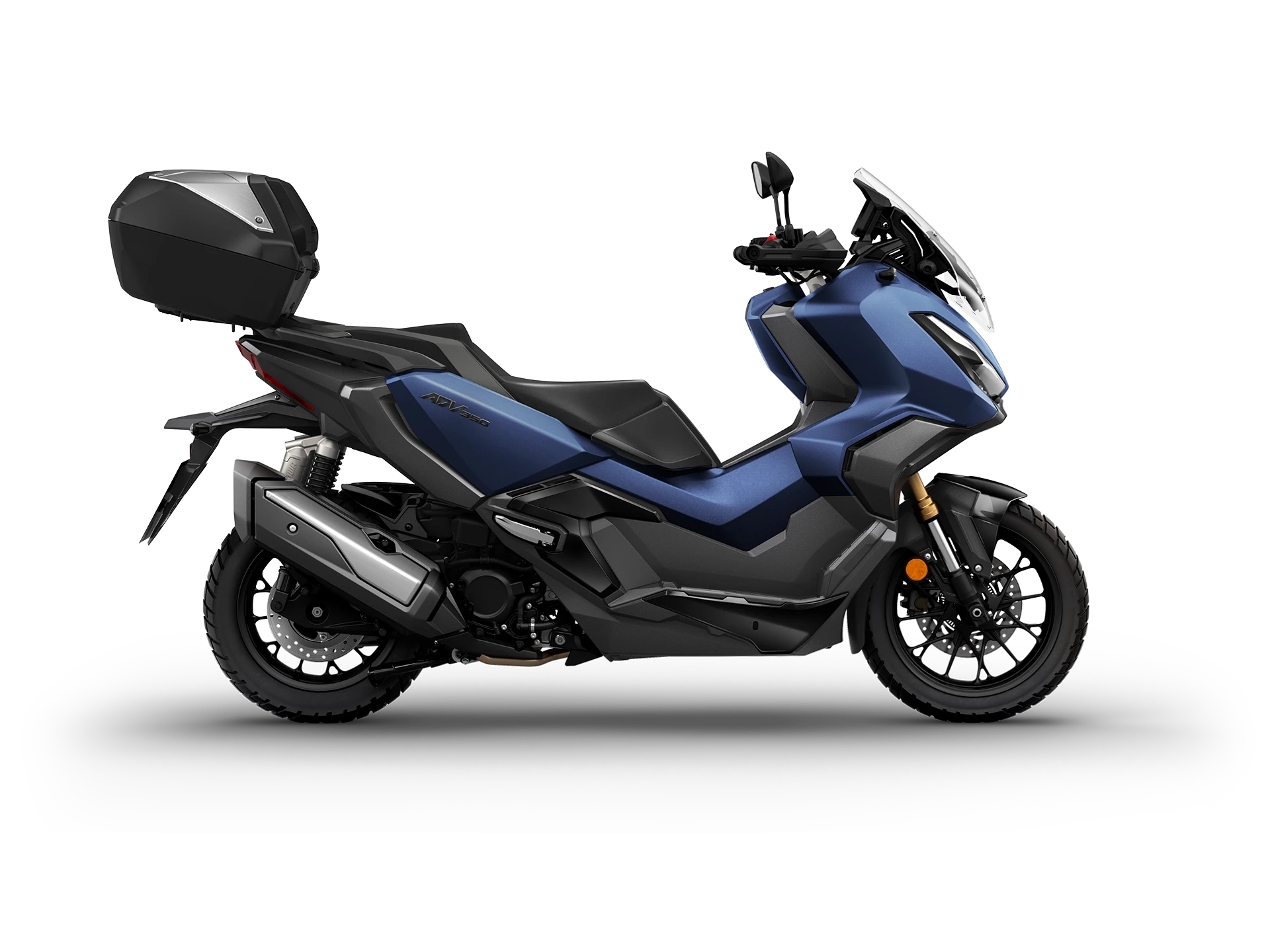 24YM ADV350 Studio MAT PEARL PACIFIC BLUE PB397 TOP BOX RHS