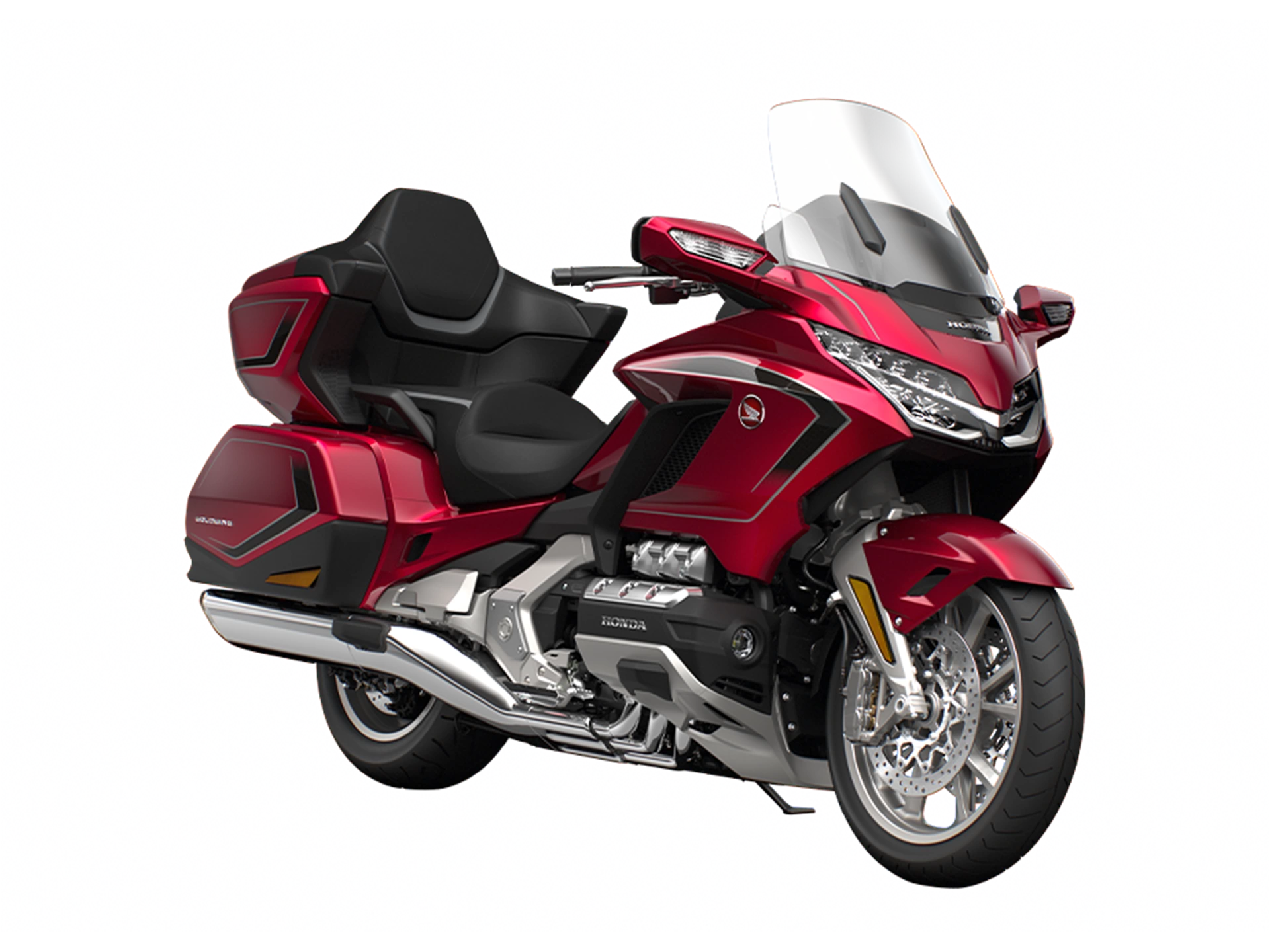 26YM Goldwing Tour Dctairbag R 367C Candy Ardent Red Silver Trim Silver Head Sidestand