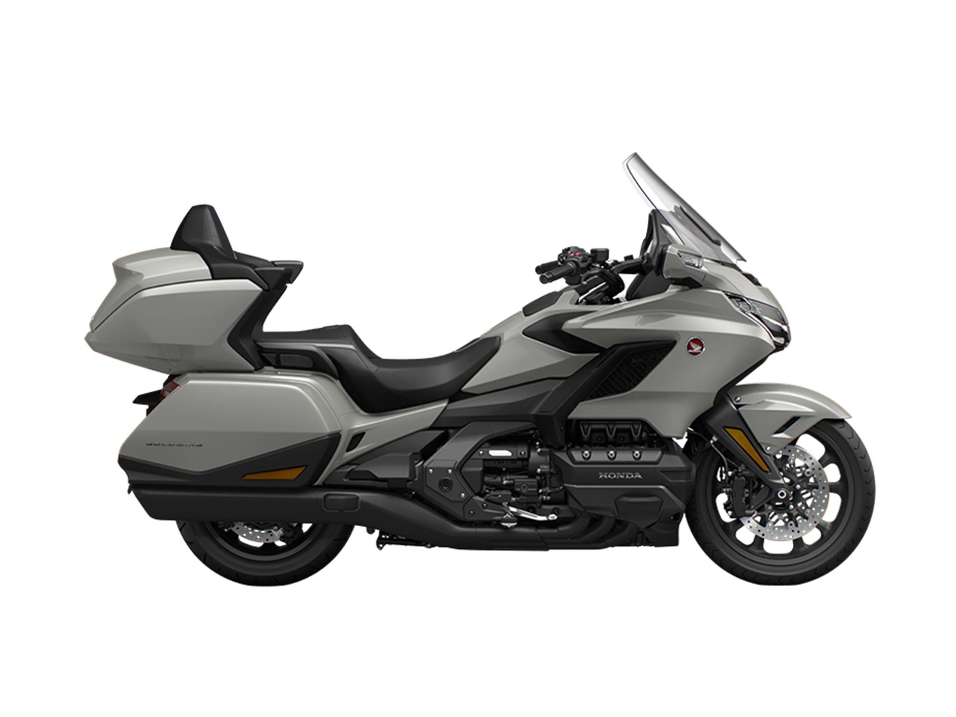 26YM Goldwing Tour Dctairbag NH C47P Pearl Deep Mud Gray Black Trim Black Head RHS