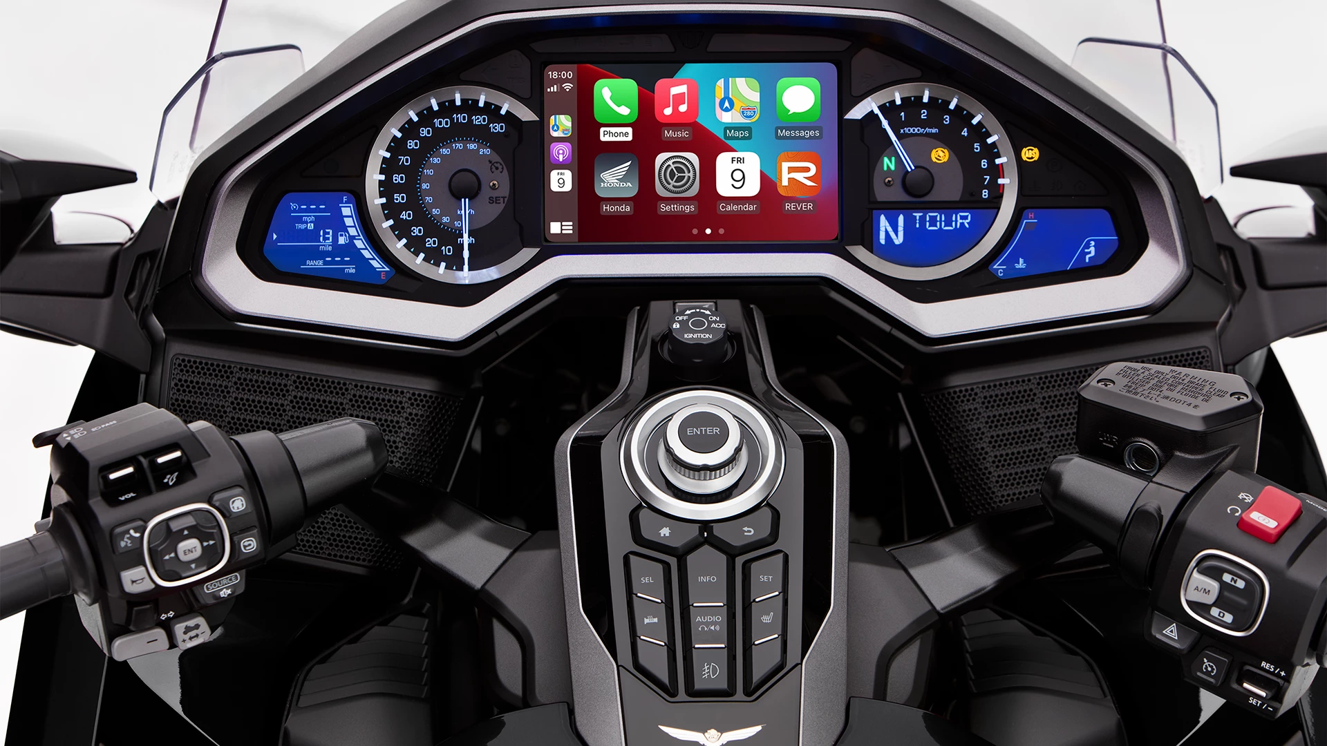 23Ym Goldwing Tour Airbag Graphite Black Dct Meter