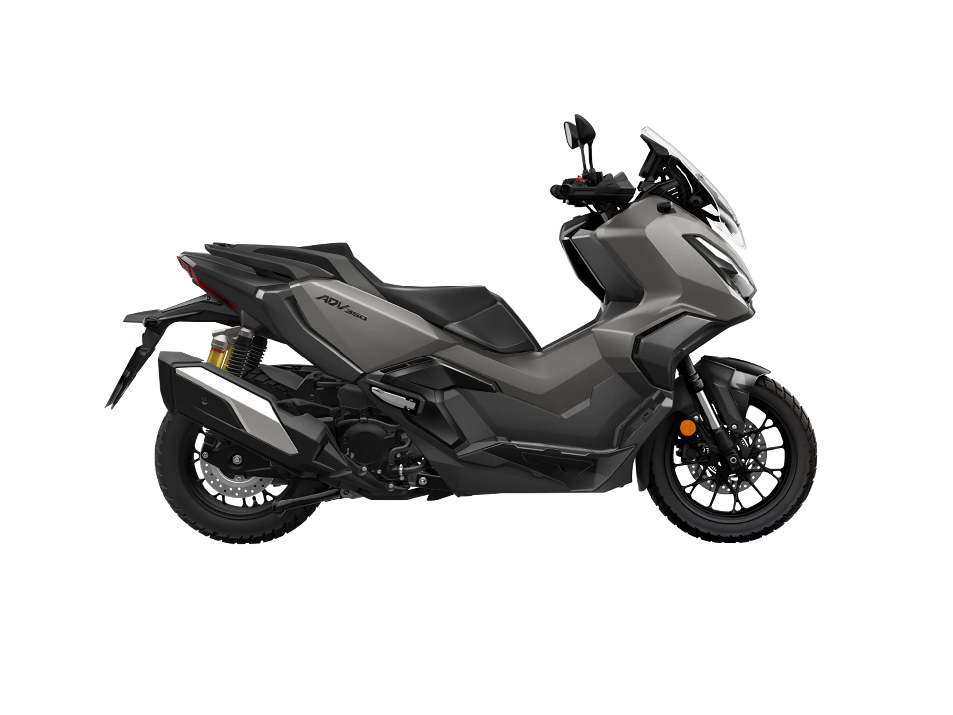 25YM ADV350 Studio MAT RUTHENIUM SILVER METALLIC NH B88M RHS